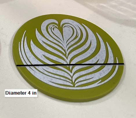 Latte Art Coaster- Set of 4