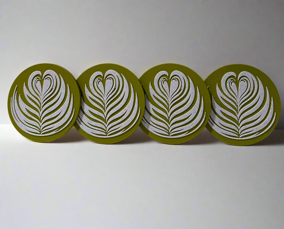 Latte Art Coaster- Set of 4